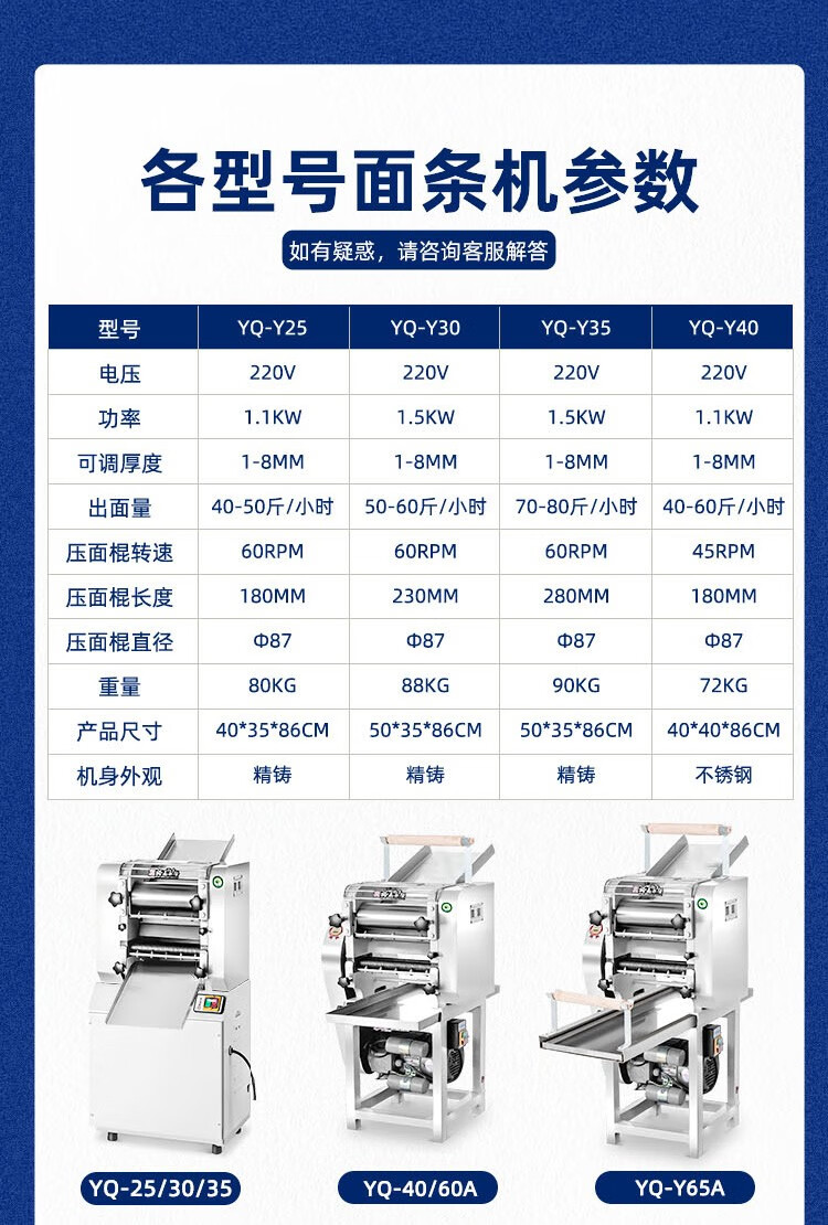 裕飞永强 普通型 压面条机(图1)